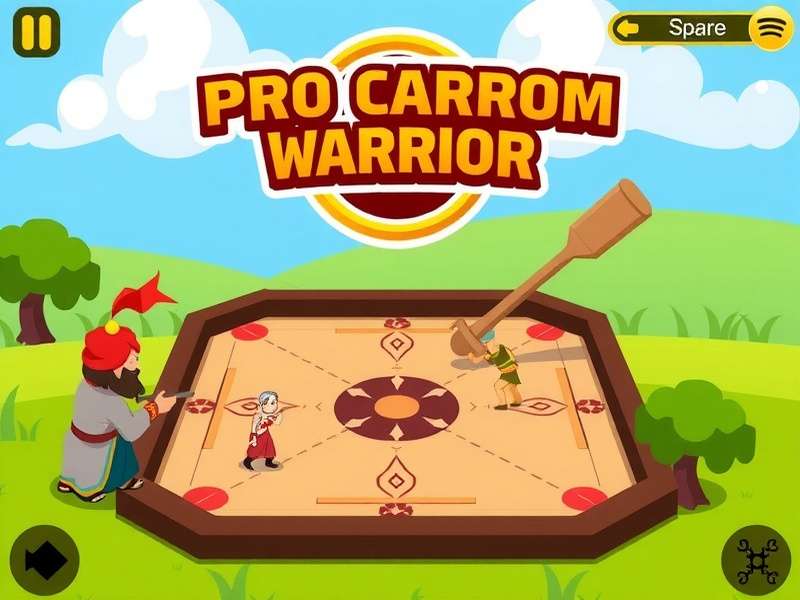 Pro Carrom Warrior Game Screenshot